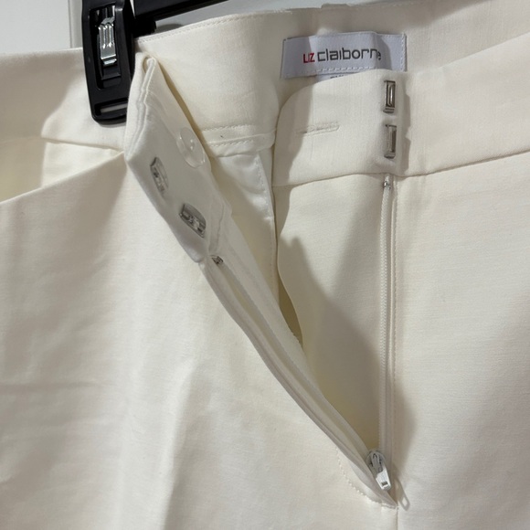 Liz Claiborne Women's Straight Leg Pants - Cream - Picture 5 of 8